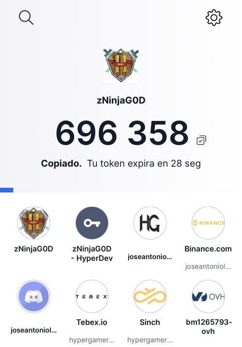 Código 2fa